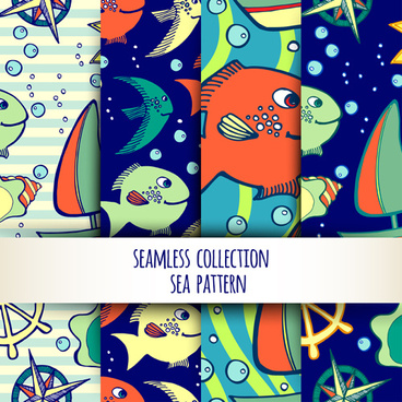Sea Pattern Vector Free Vector Download 368x368 Sea Pattern Vector Free Vector Download