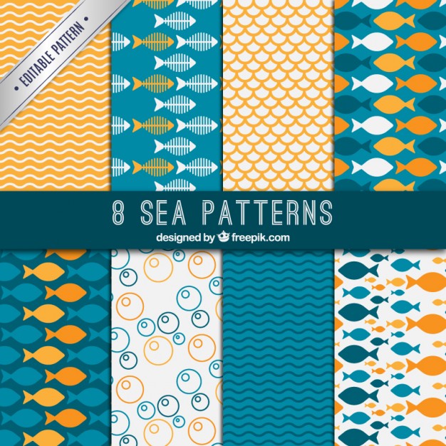 Sea Patterns Vector Free Download 626x626 Sea Patterns Vector Free Download