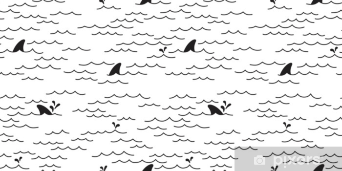 Shark Dolphin Seamless Pattern Vector Whale Sea Ocean Doodle 700x350 Shark Dolphin Seamless Pattern Vector Whale Sea Ocean Doodle