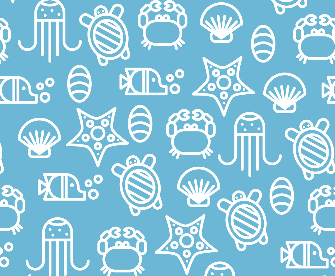 Under The Sea Pattern Vector Art Graphics 1136x936 Under The Sea Pattern Vector Art Graphics