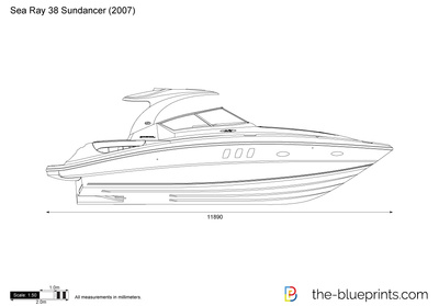 400x279 Sea Ray Sundancer Vector Drawing