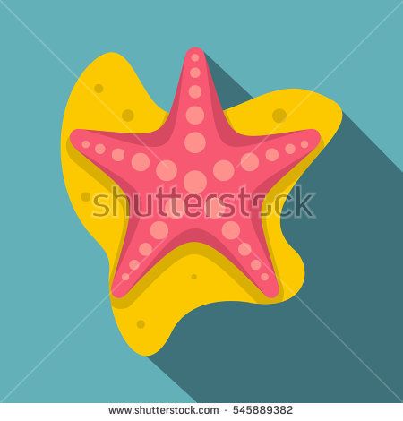 450x470 Sea Star Icon Flat Illustration Of Sea Star Vector Icon For Web
