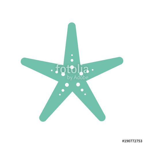 500x500 Starfish Icon Isolated On White Background Sea Star Vector Stock
