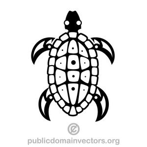 Sea Turtle Silhouette Vector