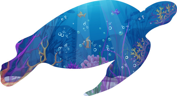 600x325 Turtle Free Vector Download