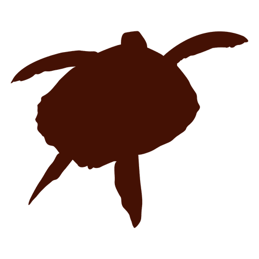 512x512 Turtle Tortoise Swimming Silhouette