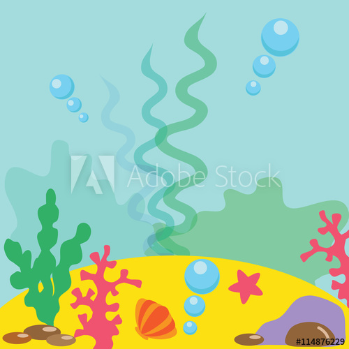 500x500 Under The Sea Vector Illustration