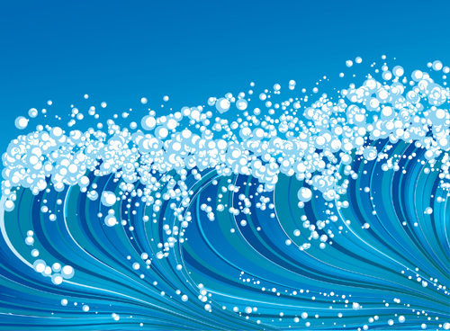 Sea Waves Vector Background Set Free Download 500x368 Sea Waves Vector Background Set Free Download