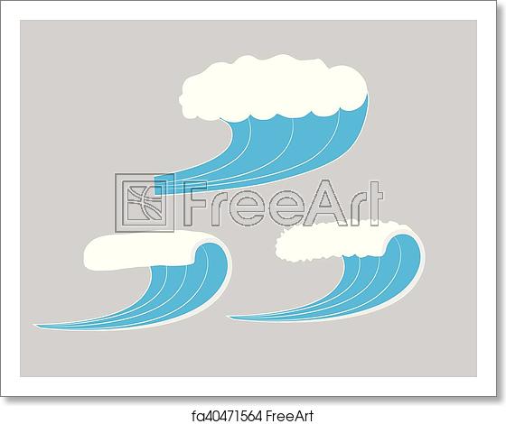 Free Art Print Of Sea Waves Vector Sea Waves Vector Illustration 560x470 Free Art Print Of Sea Waves Vector Sea Waves Vector Illustration