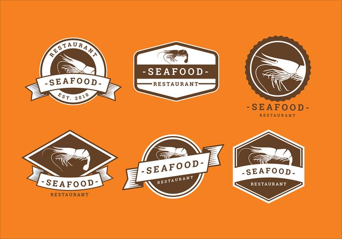 700x490 Prawn Seafood Restaurant Logo Vector
