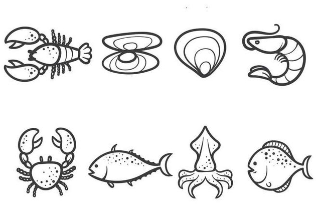 Free Seafood Vectors Free Vector Download Cannypic 632x443 Free Seafood Vectors Free Vector Download Cannypic