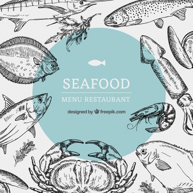 Seafood Vector at Vectorified.com | Collection of Seafood Vector free ...