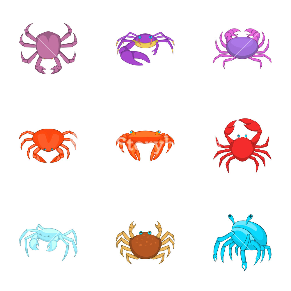 Seafood Icons Set Cartoon Illustration Of Seafood Vector Icons 1000x1000 Seafood Icons Set Cartoon Illustration Of Seafood Vector Icons