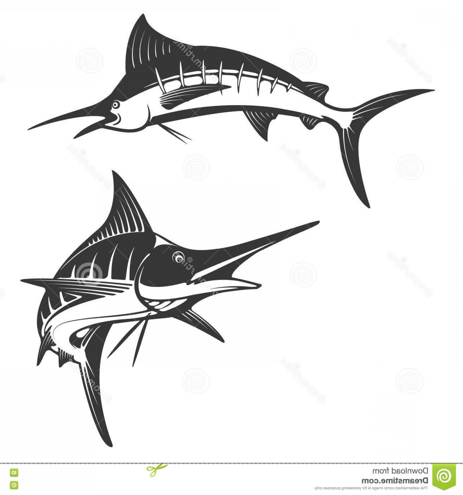 Stock Illustration Marlin Fish Icons Design Elements Fishing Club 1560x1668 Stock Illustration Marlin Fish Icons Design Elements Fishing Club