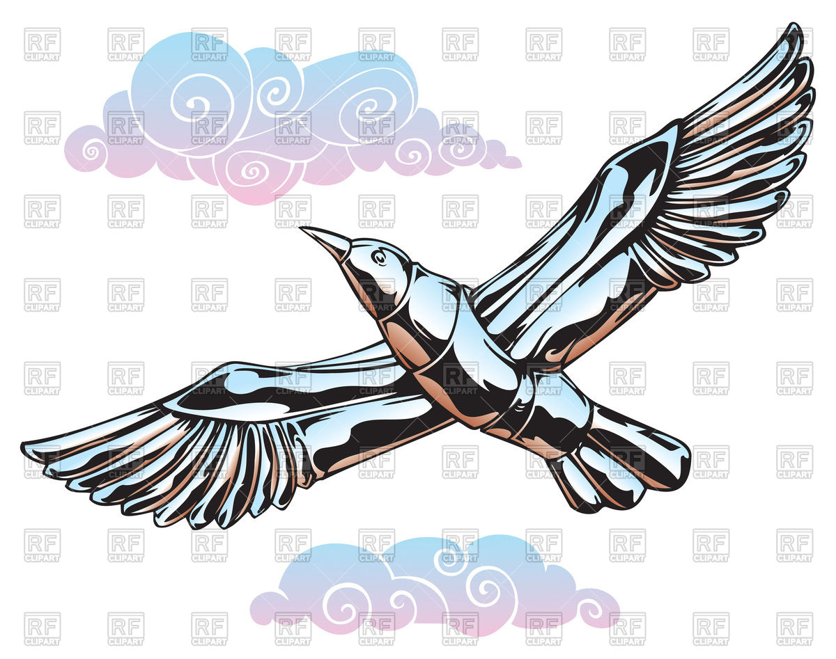 1200x947 Seagull Made Of Steel, Flying Among The Clouds