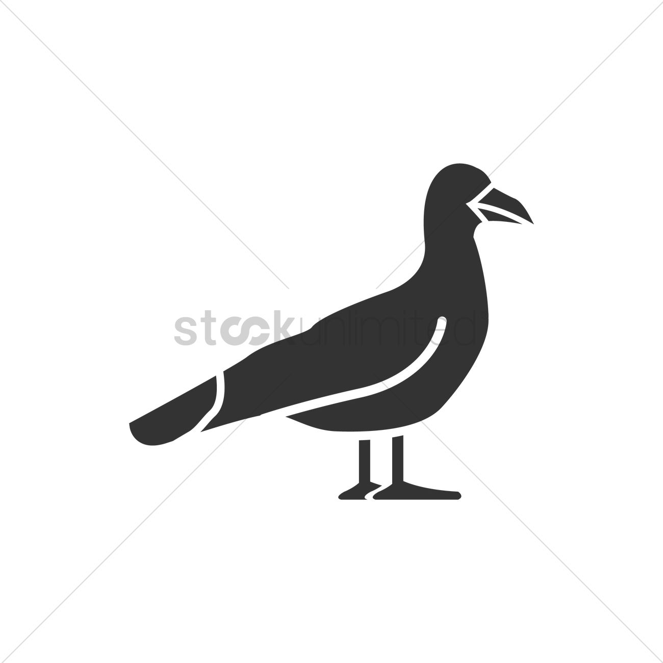 Seagull Vector Image 1300x1300 Seagull Vector Image