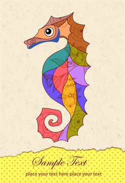 251x368 Seahorse Free Vector Download