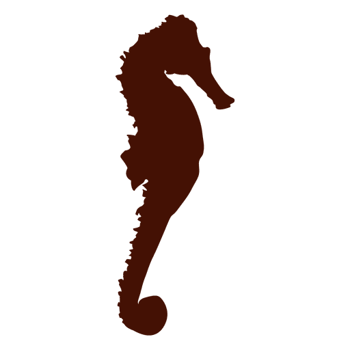 512x512 Seahorse Silhouette