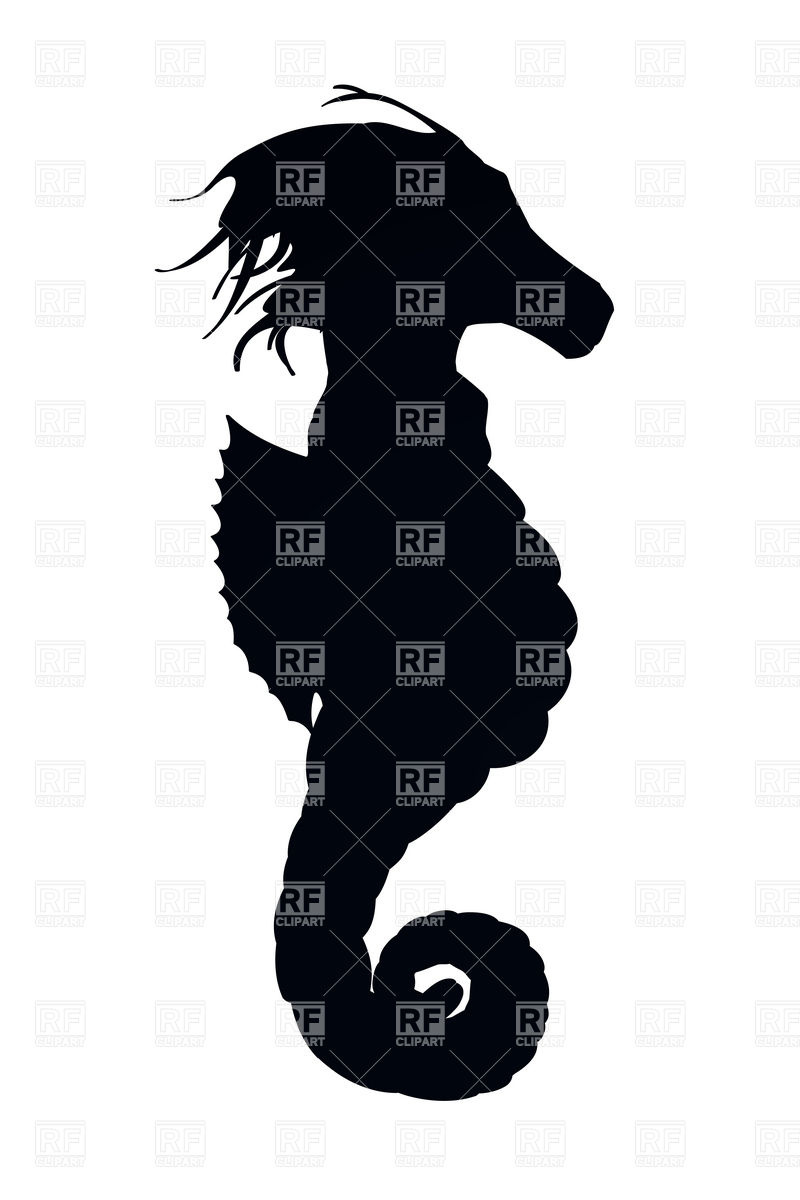 Seahorse Silhouette Vector at Vectorified.com | Collection of Seahorse