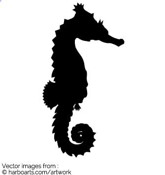 335x355 Download Seahorse Silhouette