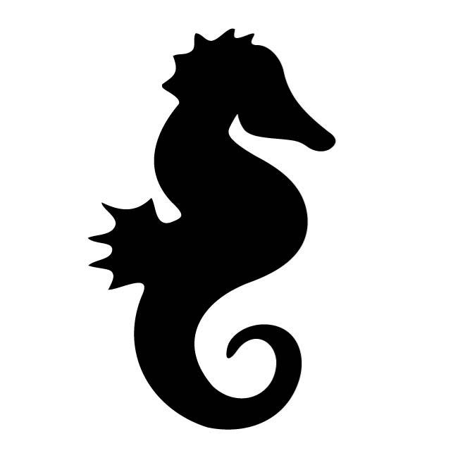 660x660 Seahorse Silhouette