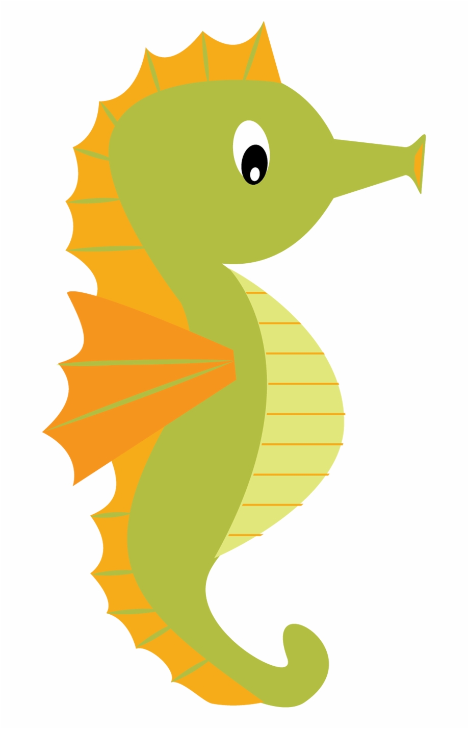 920x1429 Seahorse Vector Dxf