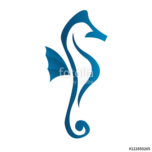 500x500 Seahorse Vector Stock Image And Royalty Free Vector