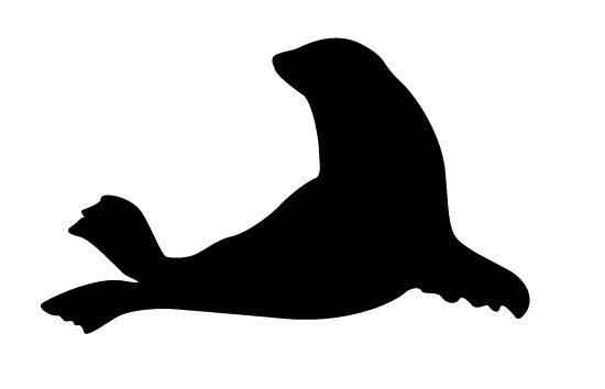 550x354 Seal Silhouette Vector Animal Vector Graphics Silhouette
