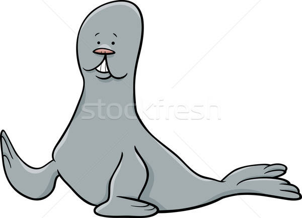 600x434 Seal Animal Cartoon Illustration Vector Illustration Igor