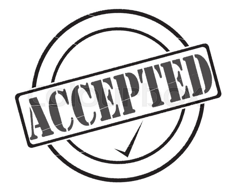 800x647 A Black Accepted Stamp Seal Of Stock Vector Colourbox