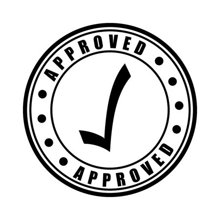 450x450 Seal Of Approval Design, Vector Illustration Royalty Free Vector