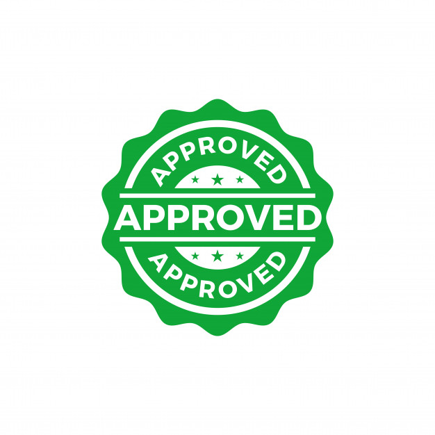 626x626 Approved Seal Stamp Vector Vector Premium Download