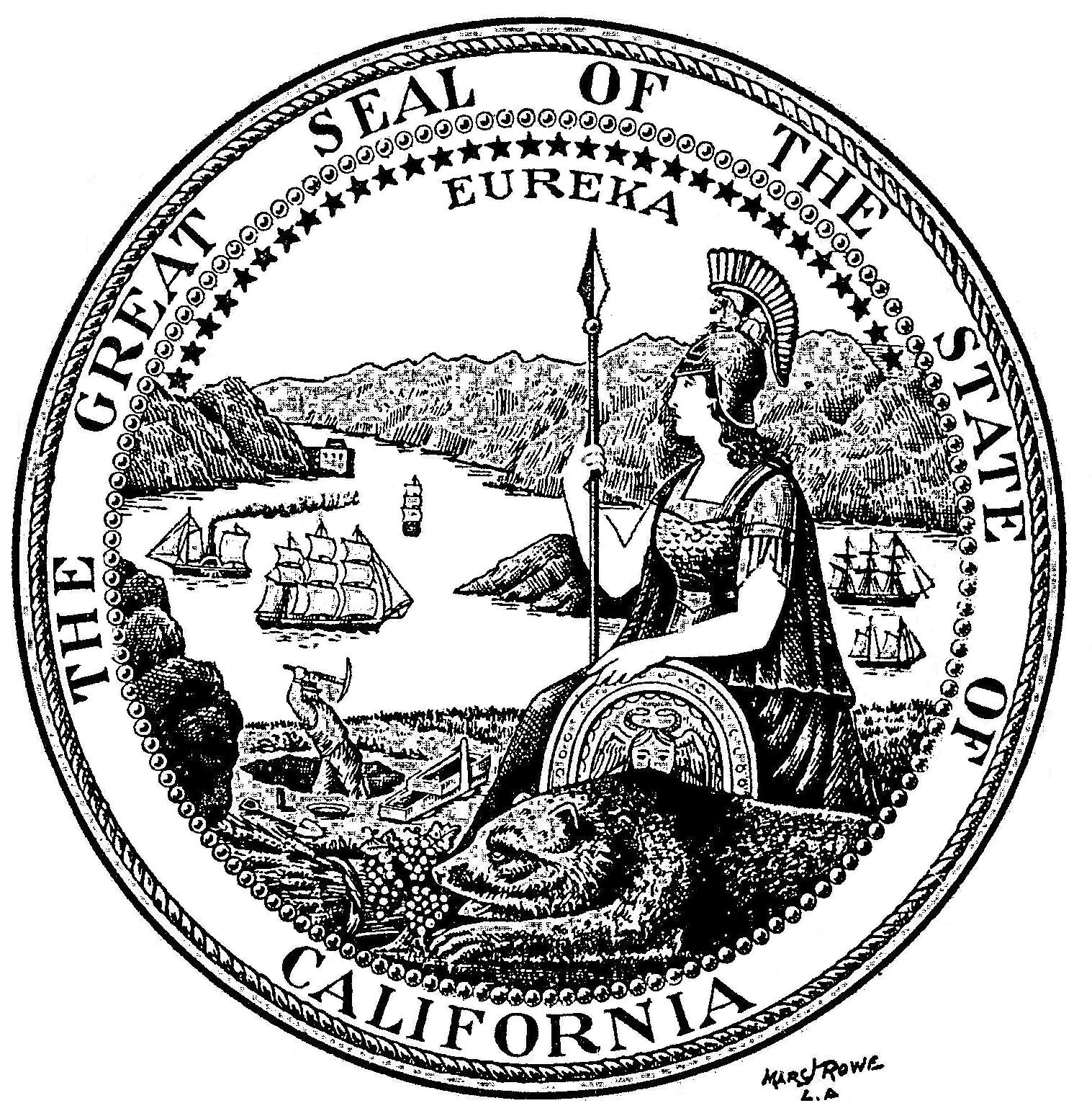 1517x1549 Fileseal Of California, Marc Rowe