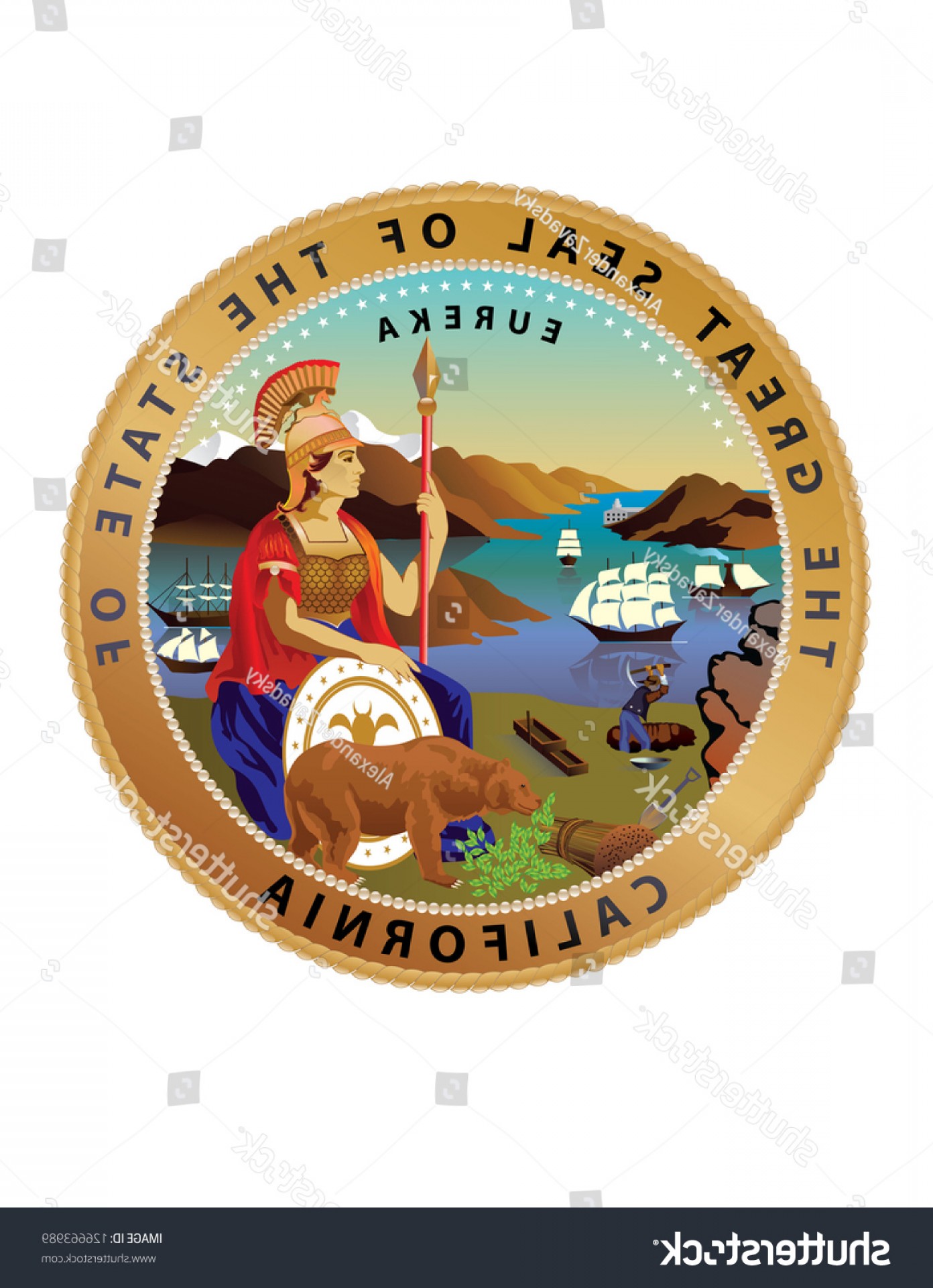 1392x1920 Vector Great Seal State California Soidergi