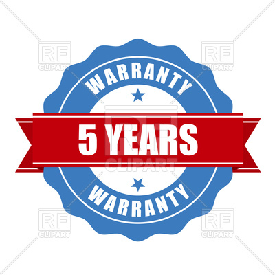 400x400 Five Years Warranty Seal