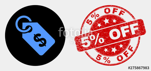500x234 Rounded Price Tag Icon And Off Seal St Red Round Grunge