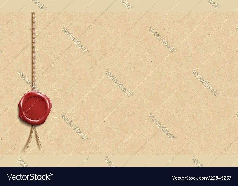 1000x780 Certificate Template With Wax Seal Vector Image Certificate