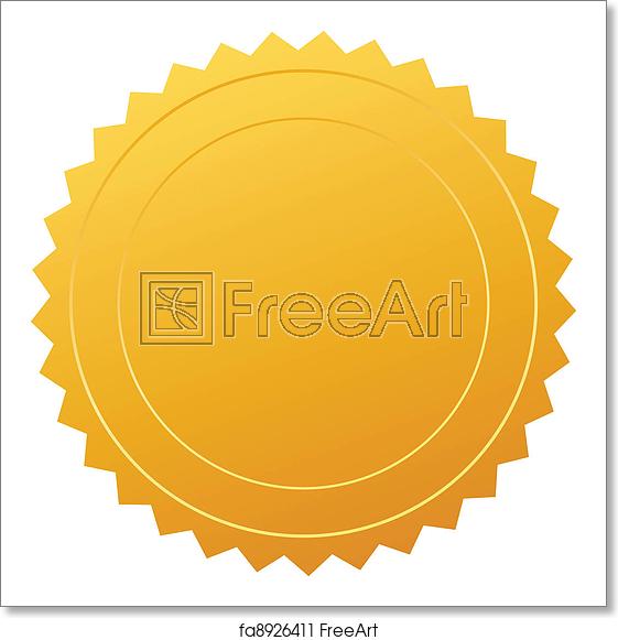 561x581 Free Art Print Of Vector Certificate Seal Vector Certificate Seal