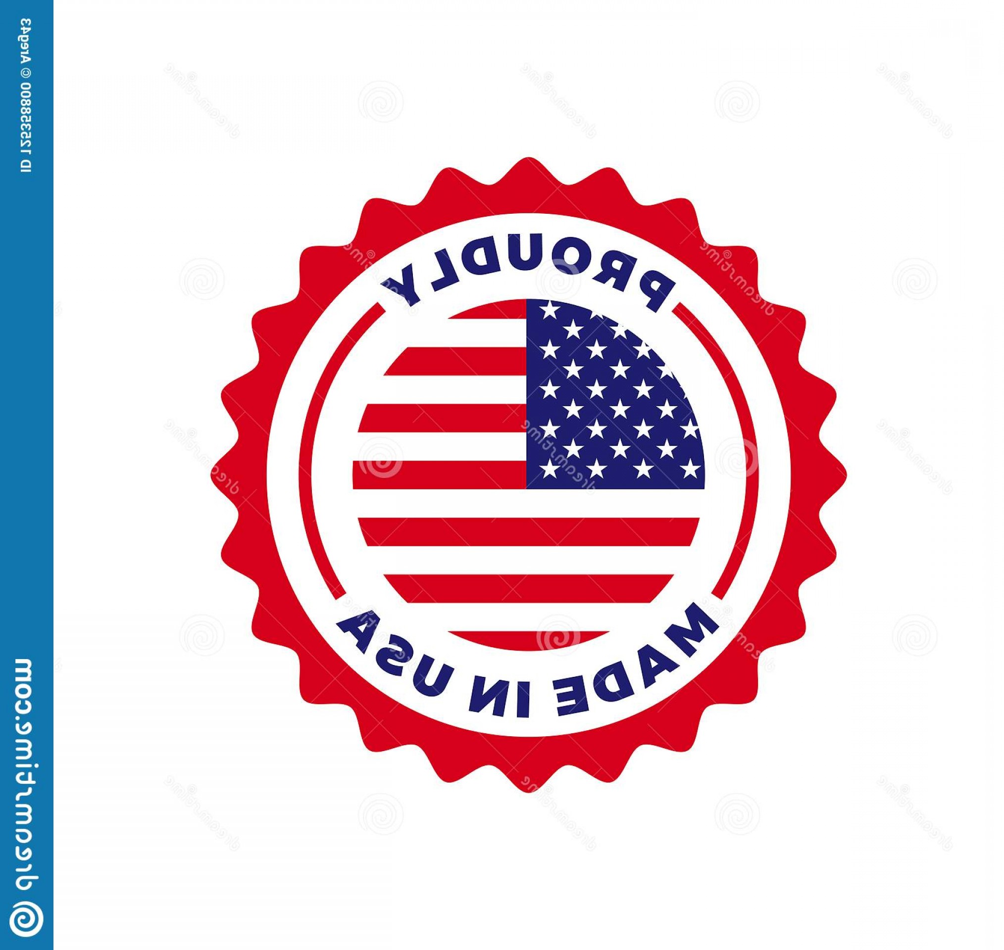 2028x1920 Made Usa Vector Logo Seal American Us Flag Circle Icon Premium