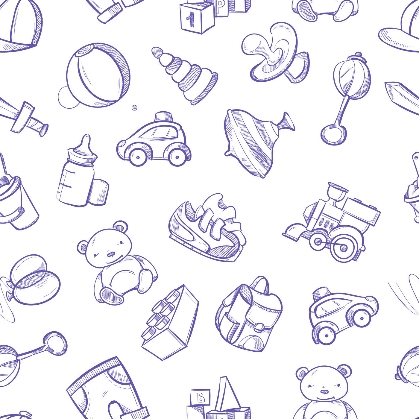 Children Doodle Vector Background With Toys Cute Hand Drawn Kids 1400x1400 Children Doodle Vector Background With Toys Cute Hand Drawn Kids