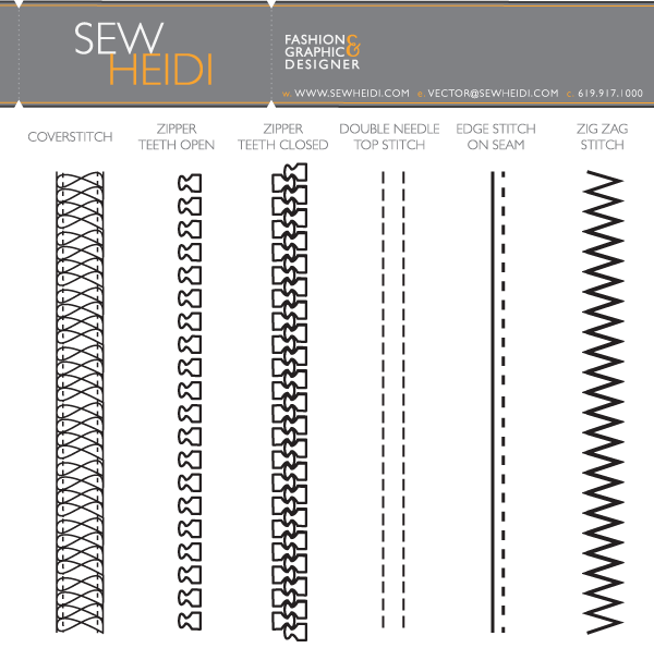 Fashion Design Zippers Stitching Illustrator Brushes Download 600x595 Fashion Design Zippers Stitching Illustrator Brushes Download
