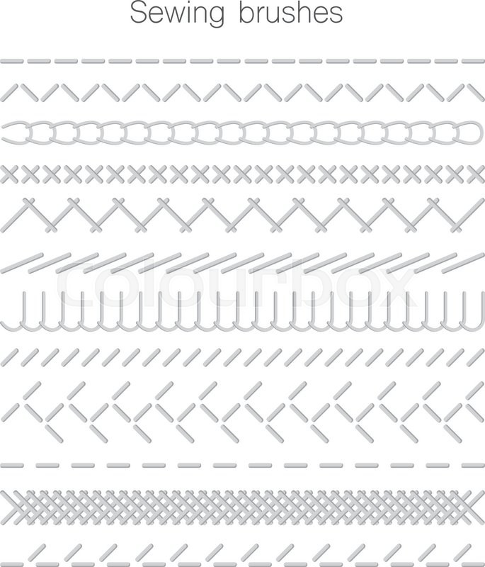 Set Of Swing Seams Vector Stock Vector Colourbox 685x800 Set Of Swing Seams Vector Stock Vector Colourbox