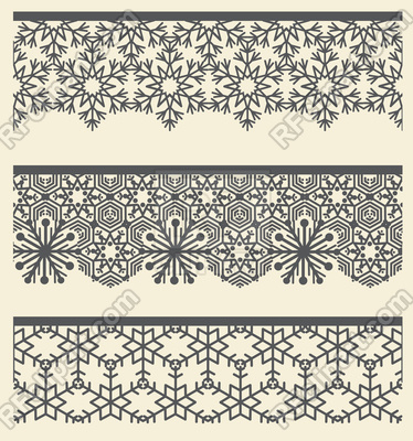374x400 Floral Lacy Seamless Border Vector Image Of Borders And Frames