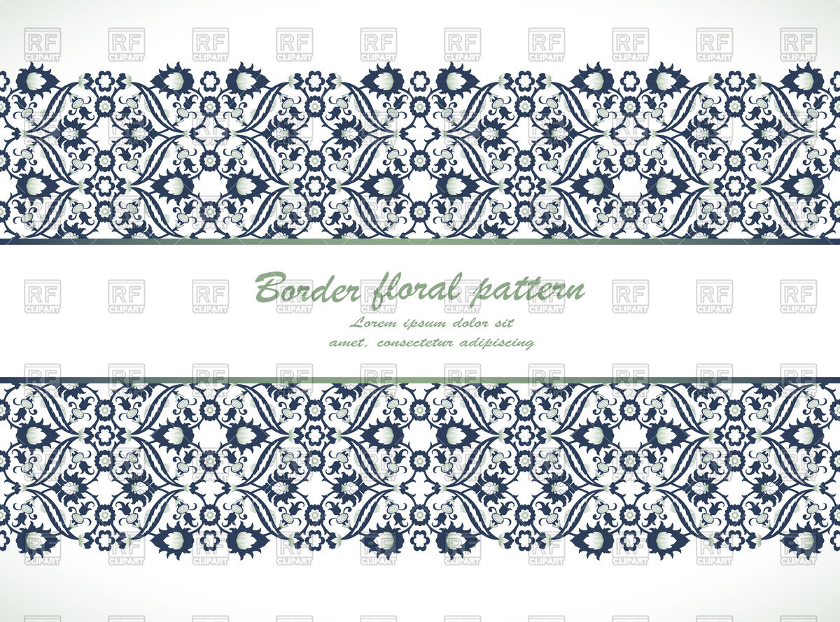 1200x889 Arabesque Lacy Seamless Border Vector Image Of Backgrounds