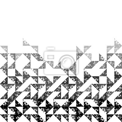 400x400 Black And White Sponge Print Triangles Geometric Grunge Seamless