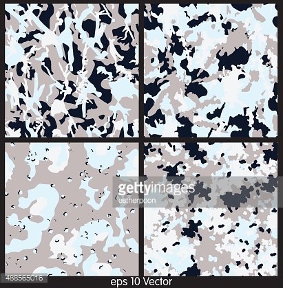 411x419 Seamless Camouflage Pattern Vector Premium Clipart