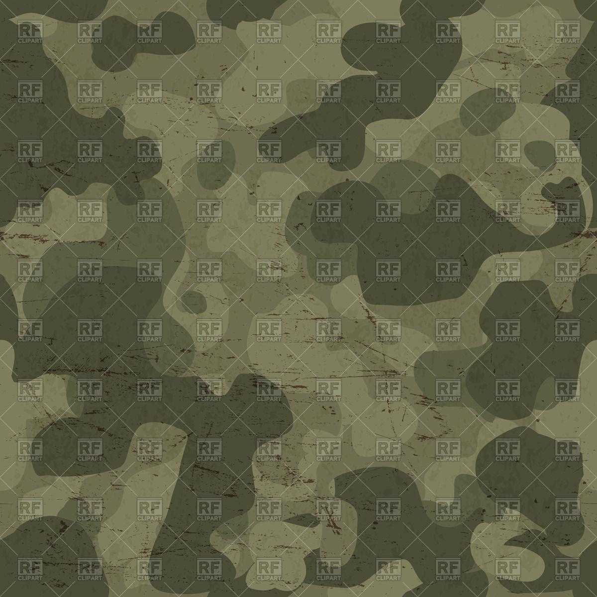 1200x1200 Seamless Scratched Camouflage Pattern
