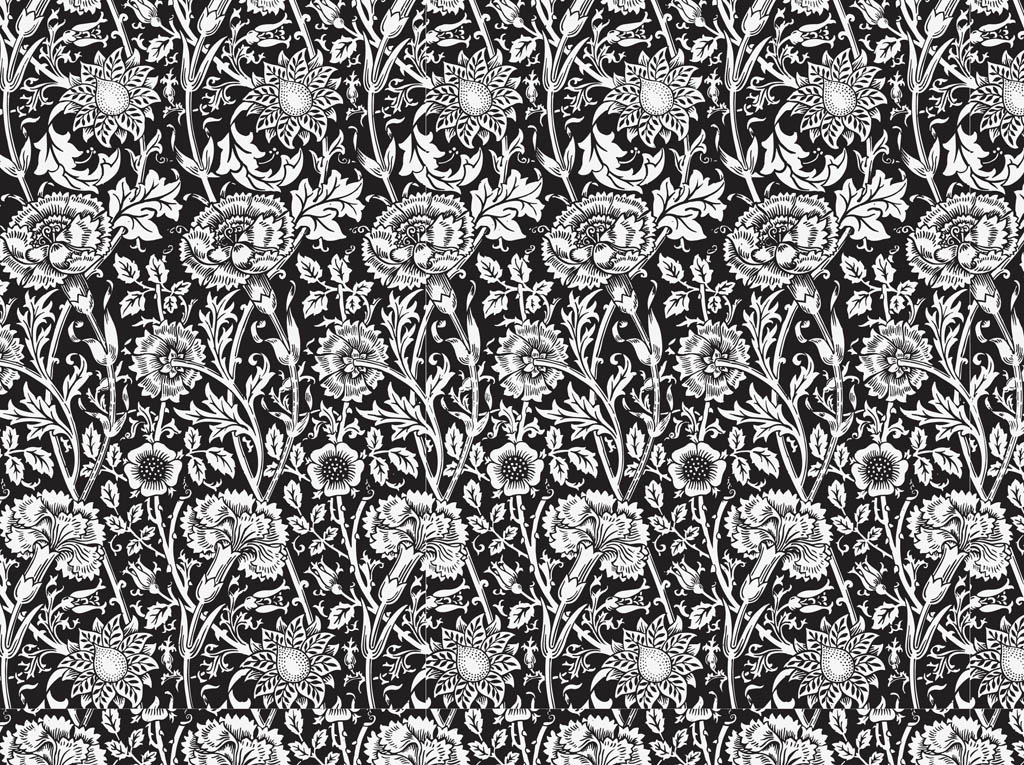 1024x765 Seamless Floral Pattern Vector Vector Art Graphics