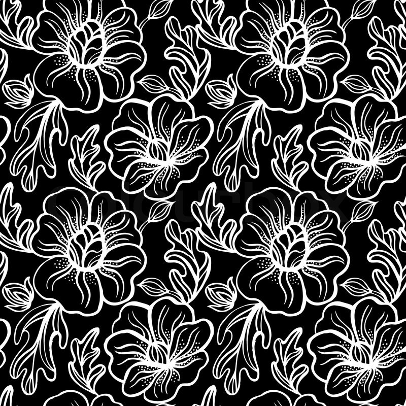 800x800 Seamless Floral Pattern Stock Vector Colourbox