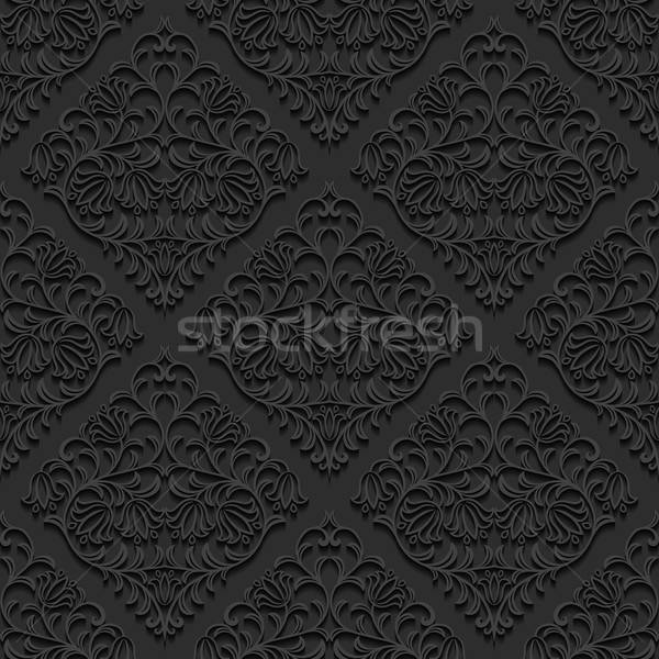 600x600 Seamless Floral Pattern Vector Illustration Vector Illustration